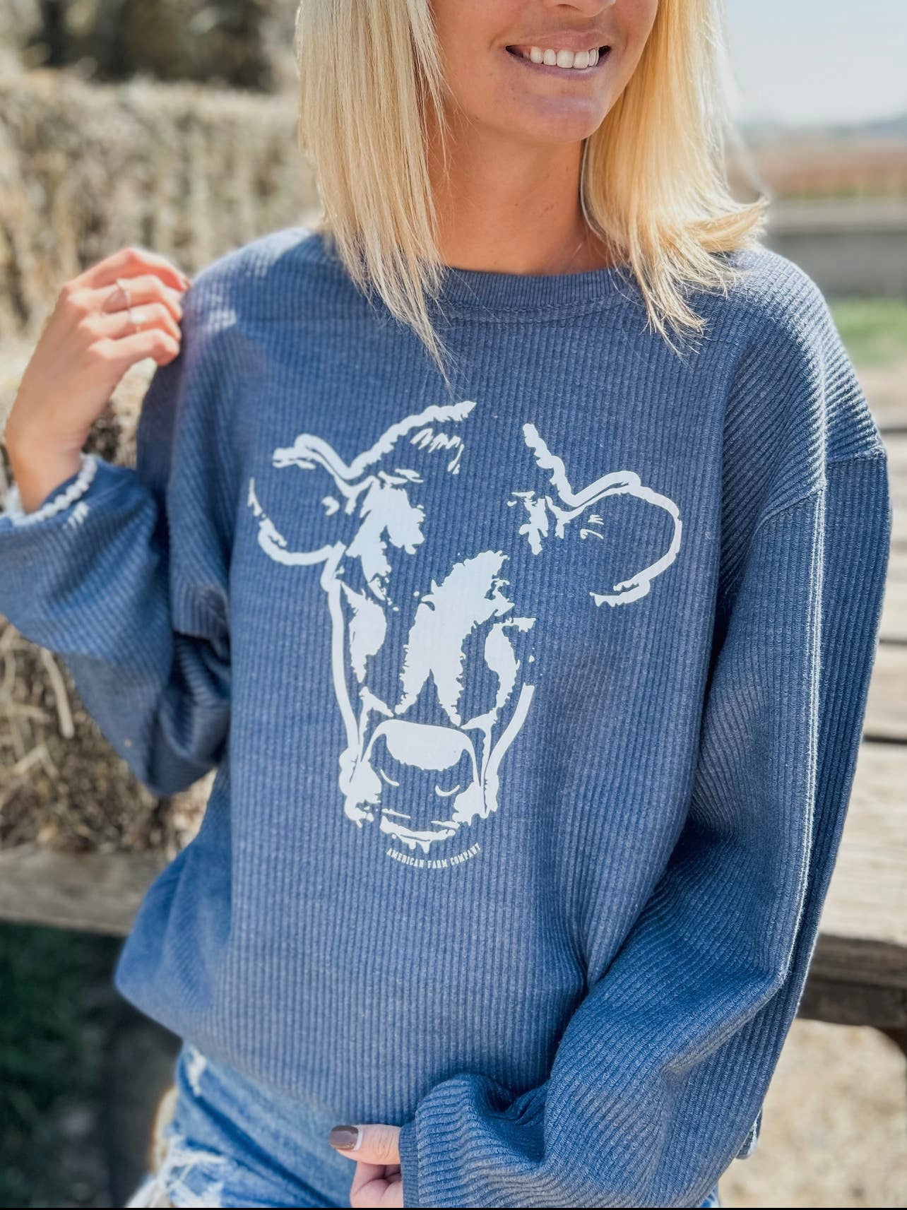 All About Cows - Thermal Crew Neck