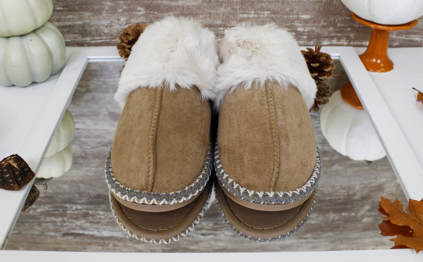 Cozy Toes Faux Sheep Lined Slippers