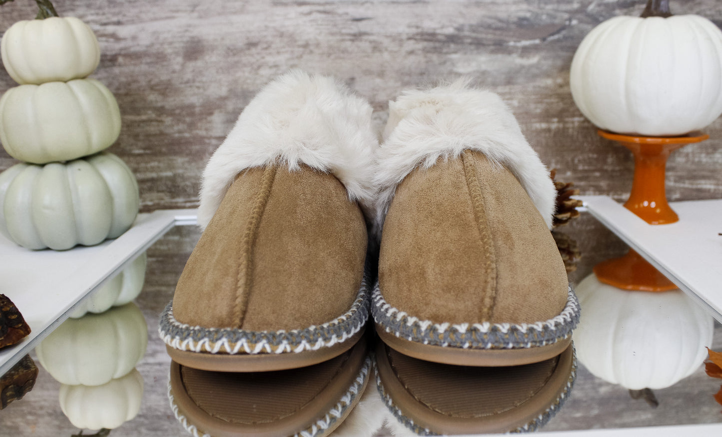 Cozy Toes Faux Sheep Lined Slippers