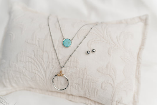 Twister Tiered Turquoise Necklace