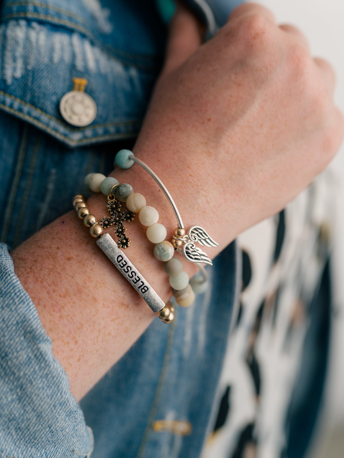 Simply Blessed Stackable Bracelets